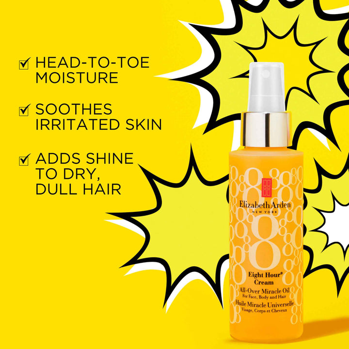 Head to toe moisture, soothes irritated skin and adds shine to dry, dull hair