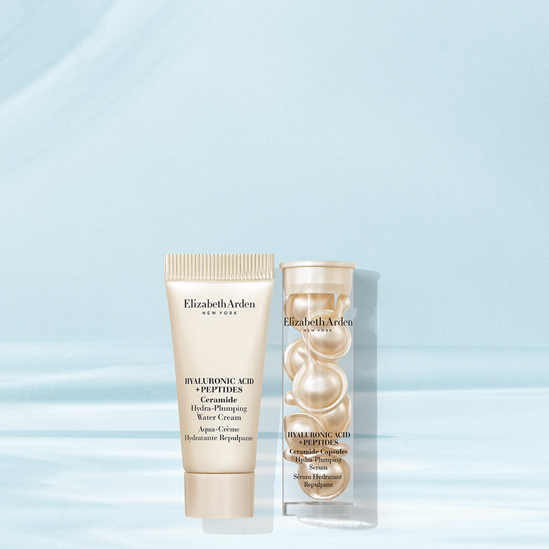 New Hyaluronic Acid + Peptides Water Cream and Capsules Deluxe Samples