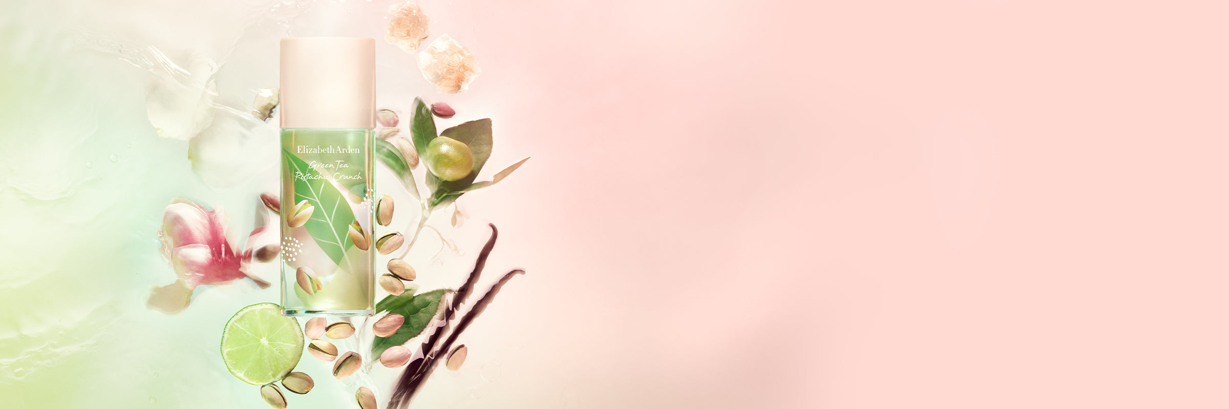 Green Tea Pistachio Crunch Stylised Banner