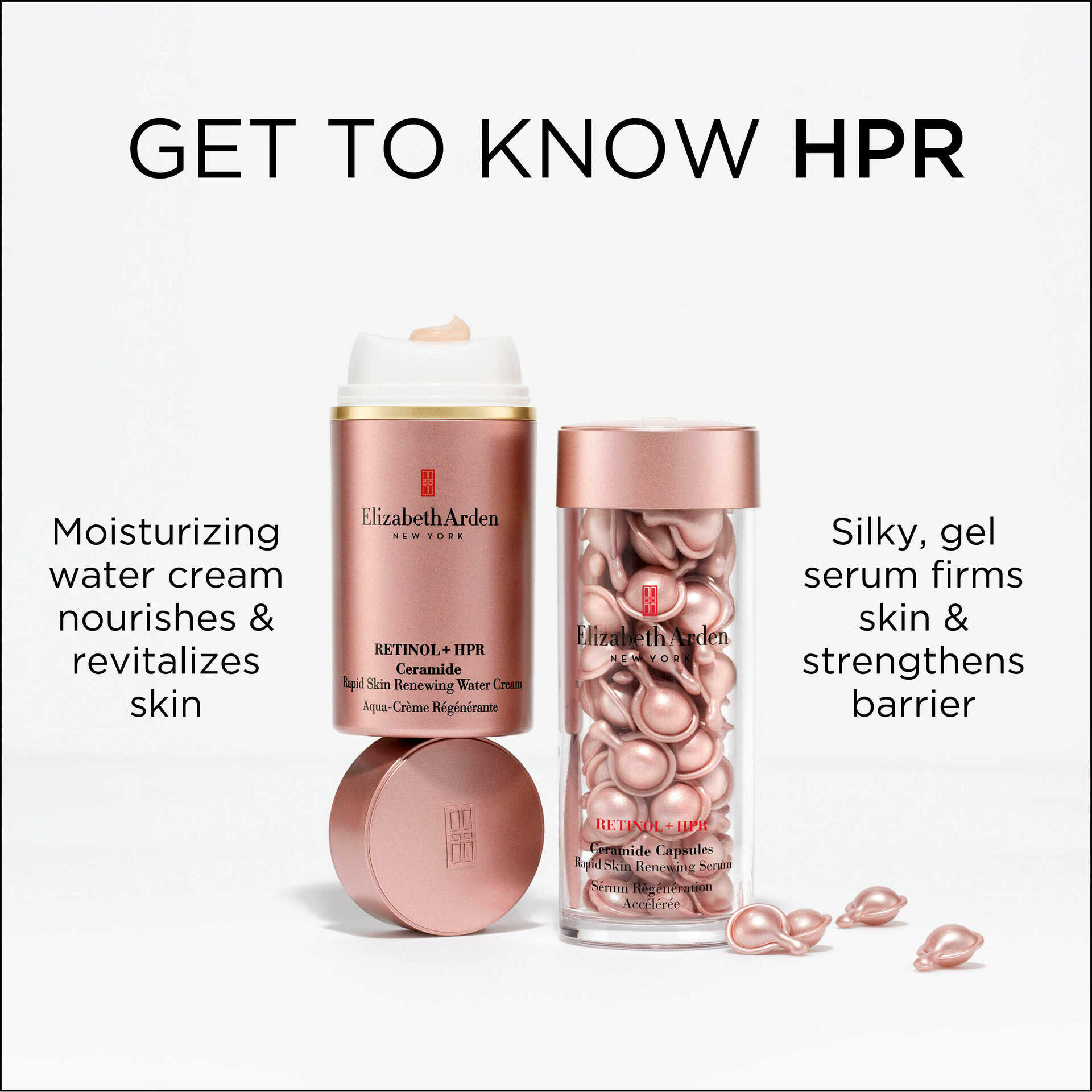 Retinol + HPR Ceramide Capsules and Water Cream Duo | Elizabeth